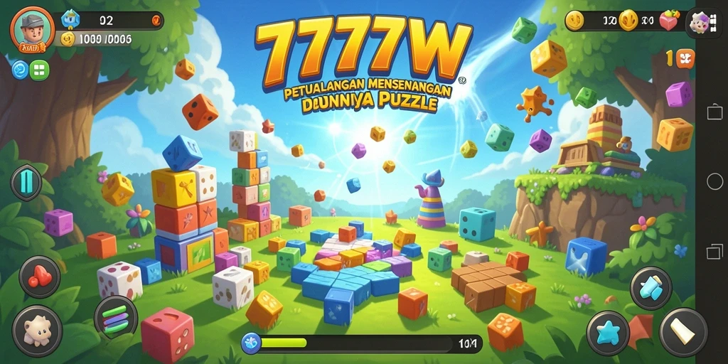 Tangkapan layar gameplay seru 7777W yang penuh tantangan Puzzle.
