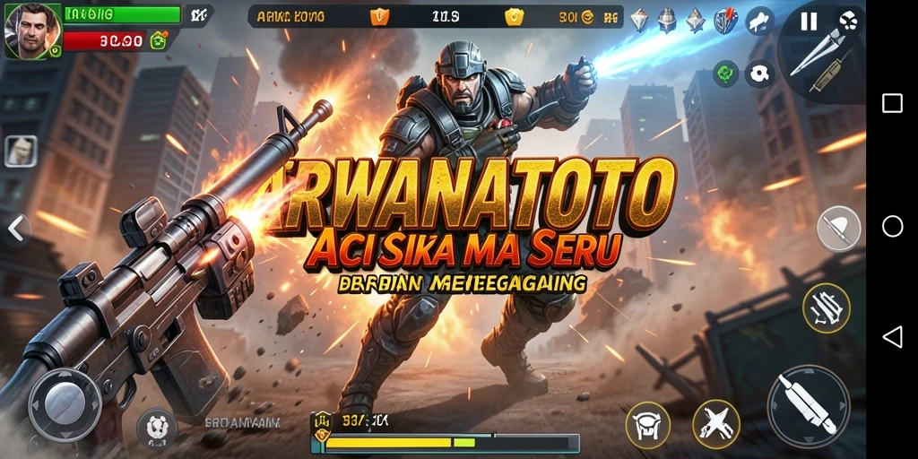 Tampilan gameplay ARWANATOTO yang dinamis dan mengasyikkan.