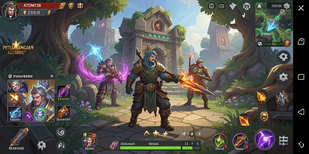 Gameplay seru ATOM138 dengan pertarungan dinamis dan grafis menawan.
