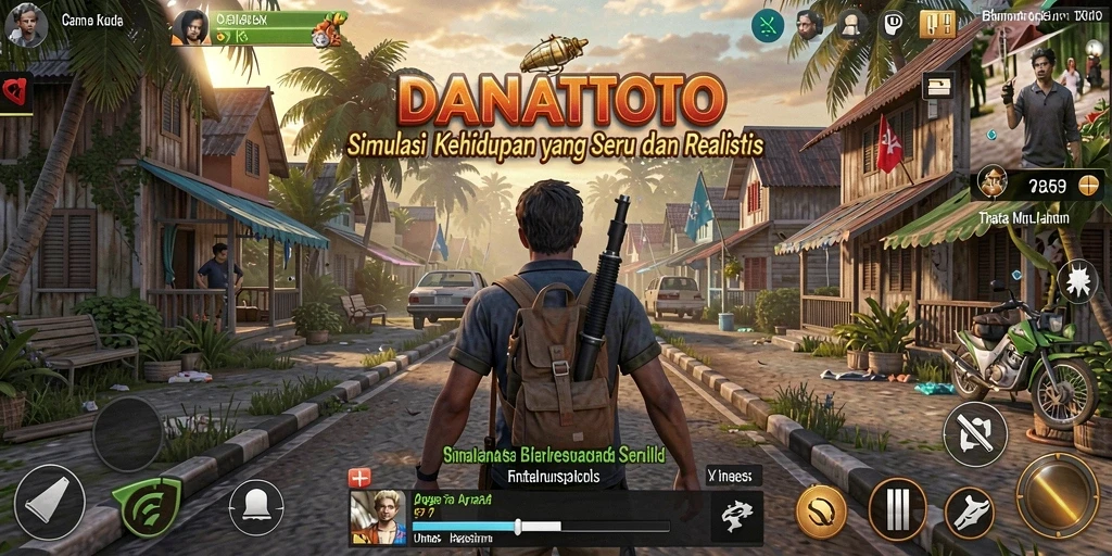 Tampilan gameplay imersif dan detail dalam DANATOTO.