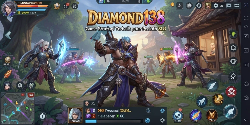 Screenshot gameplay DIAMOND138 yang menunjukkan strategi pertempuran.