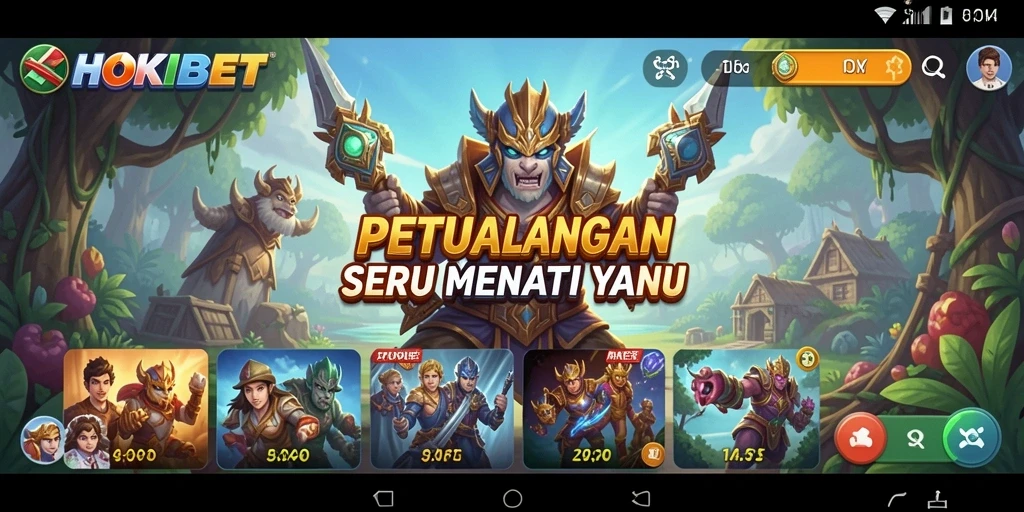 Tampilan gameplay HOKIBET menampilkan aksi petualangan yang mendebarkan.
