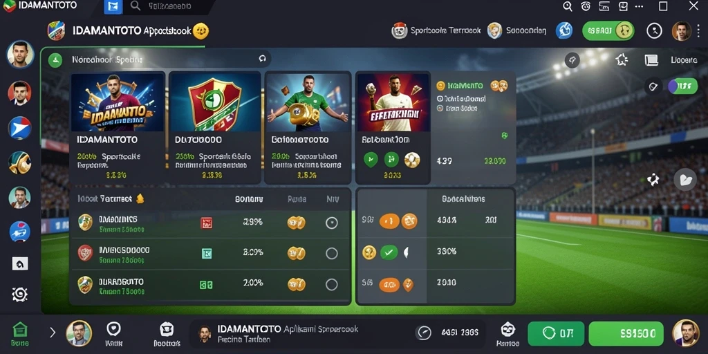 Tampilan gameplay menarik dari aplikasi Sportsbook IDAMANTOTO.
