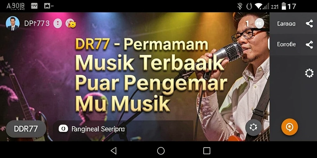 Screenshot gameplay IDR77 menampilkan pengalaman memainkan musik secara interaktif.