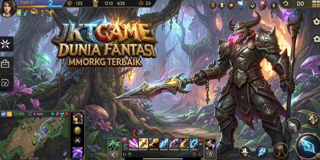 Tampilan gameplay JKTGAME yang mengasyikkan di dunia fantasi MMORPG.