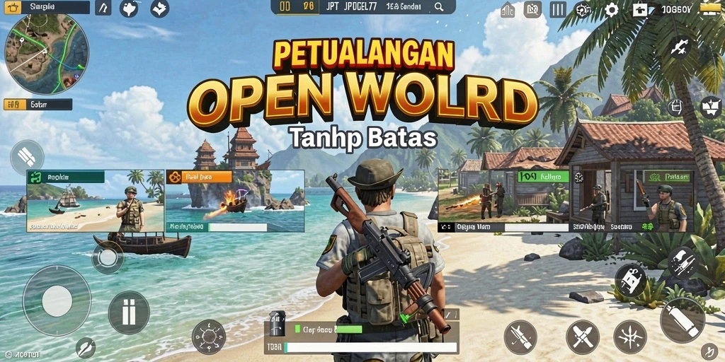 Tampilan menakjubkan dari gameplay Open World di JPTOGEL77.