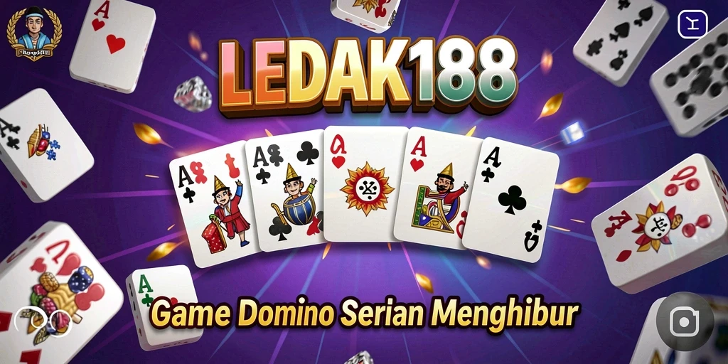 Tampilan seru dari gameplay Domino di LEDAK188.