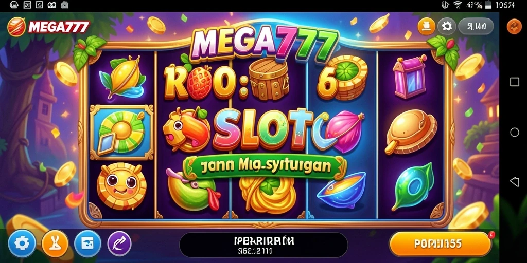 Gameplay seru dari MEGA777 dengan berbagai simbol dan fitur menarik.