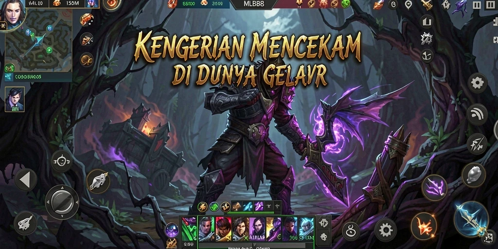 Tampilan gameplay menakutkan dari MLBB8, penuh dengan kengerian dan ketegangan.