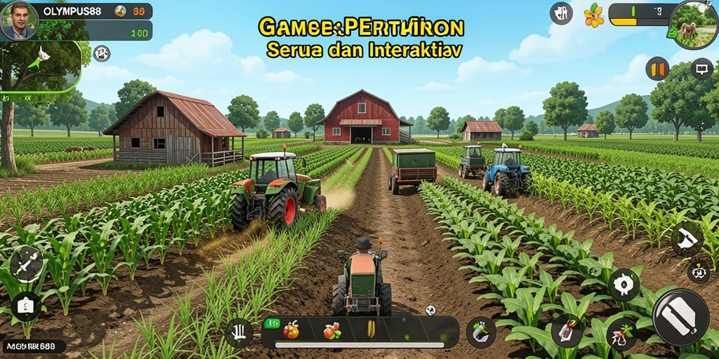 Tampilan gameplay OLYMPUS88 yang menarik saat bertani.