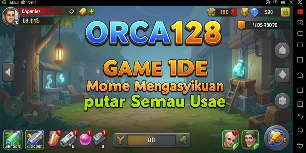 Tampilan gameplay seru dari ORCA128 yang membuat ketagihan.