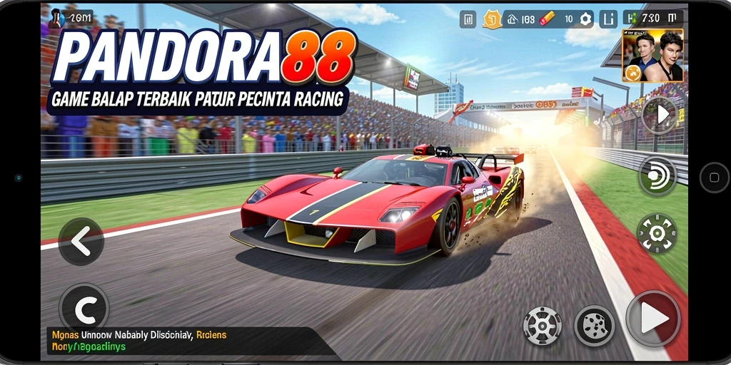 Tampilan gameplay Racing yang mendebarkan di PANDORA88.