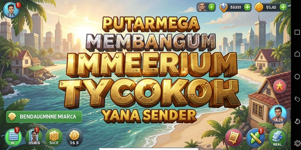 Screenshot gameplay PUTARMEGA yang menunjukkan pengelolaan bisnis yang menarik.