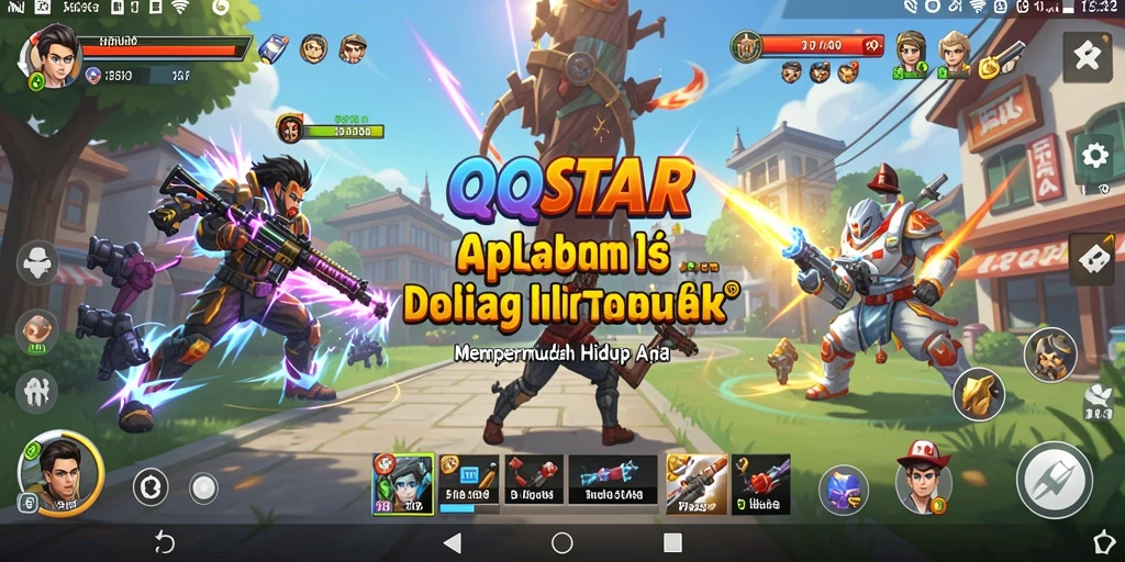 Tampilan antarmuka QQSTAR yang intuitif dan mudah digunakan.