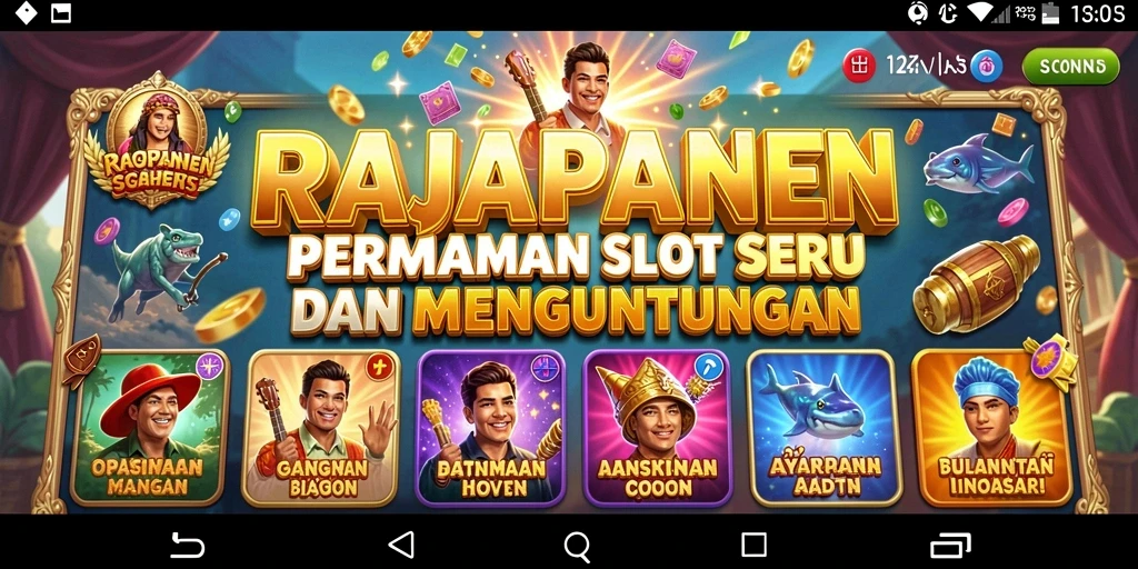 Screenshot gameplay menampilkan keseruan bermain Slot RAJAPANEN.