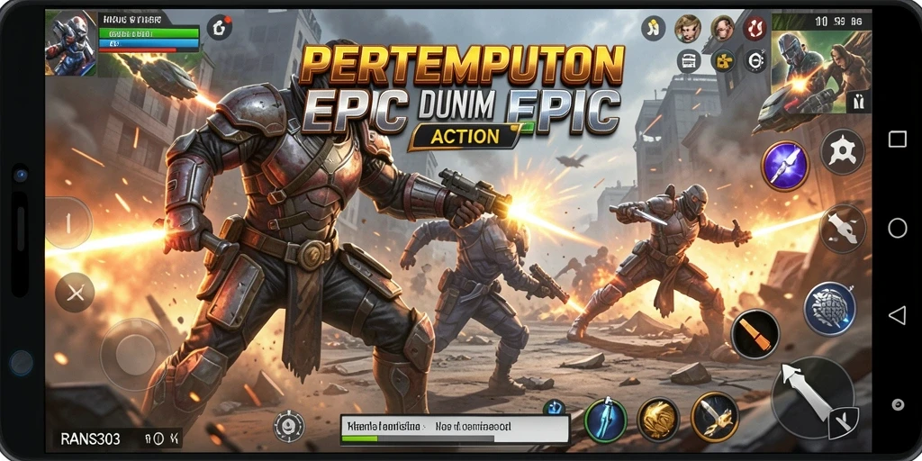 Gameplay RANS303 menampilkan aksi pertempuran yang mendebarkan.