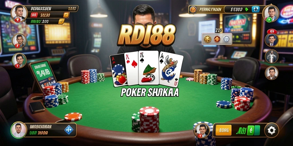 Tampilan gameplay seru dari RDI88 dalam permainan Poker.