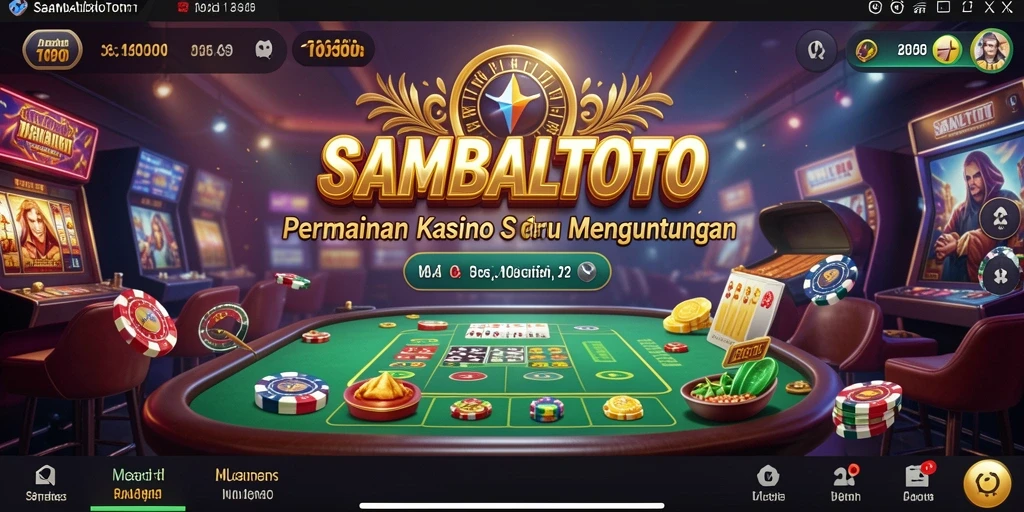 Tampilan menarik gameplay SAMBALTOTO dengan suasana kasino yang autentik.