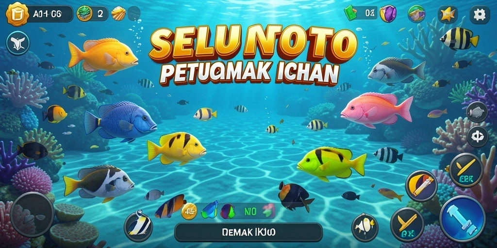 Tangkapan layar gameplay SELTOTO yang menampilkan aksi seru Tembak Ikan.