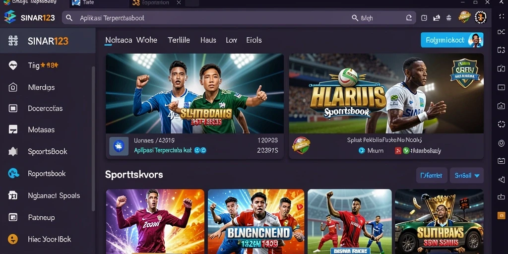 Tampilan menarik dari gameplay aplikasi Sportsbook SINAR123.
