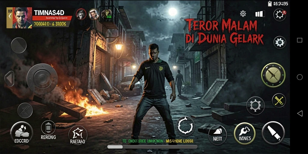 Tangkapan layar menunjukkan momen mencekam di TIMNAS4D dengan suasana kegelapan.