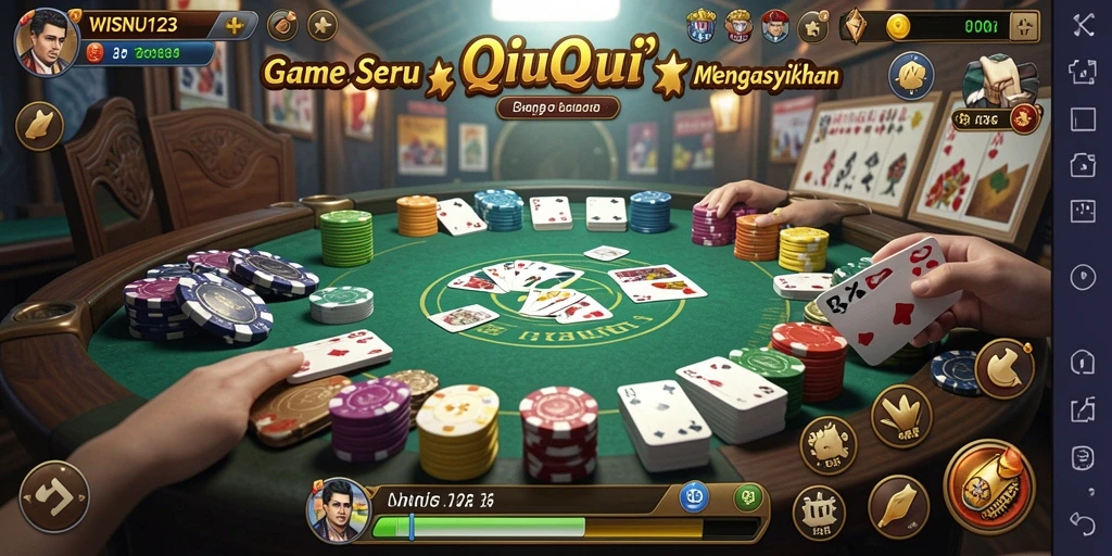 Gameplay seru dalam WISNU123 yang penuh strategi QiuQiu.