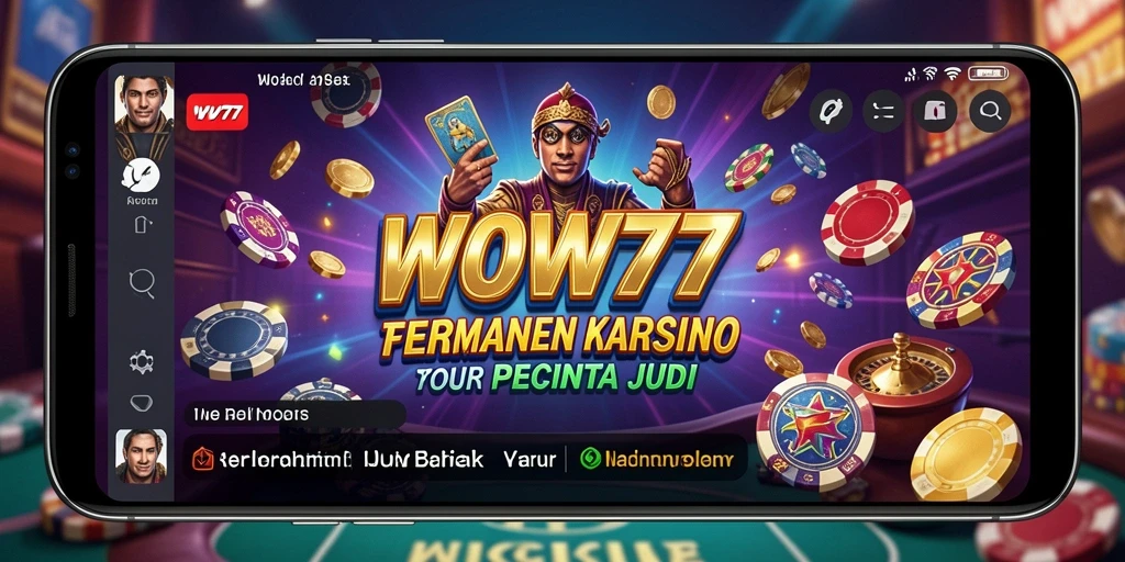 Tangkapan layar gameplay WOW77 menampilkan pengalaman Kasino yang nyata.